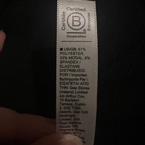 Athleta Women's Wind Down Sleep Top Henley Black Large NWOT - Picture 10 of 11